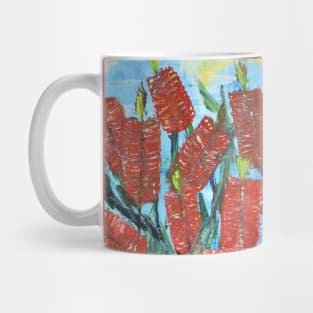 Rustic Flora Series - Rustic Bottle Brush Mug